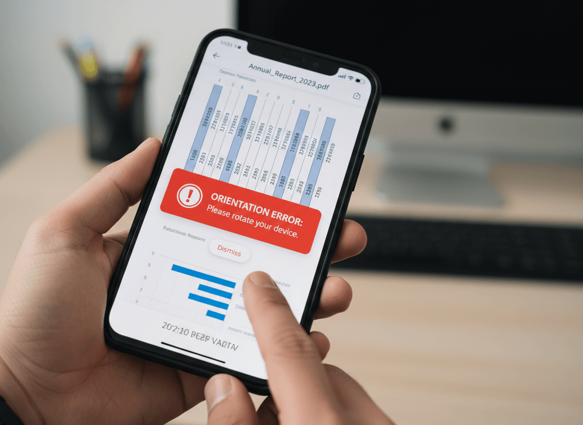 When Mobile PDFs End Up Upside Down